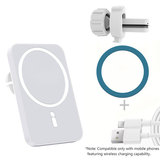 Magnetic Wireless Car Charger Mount with Fast Charging