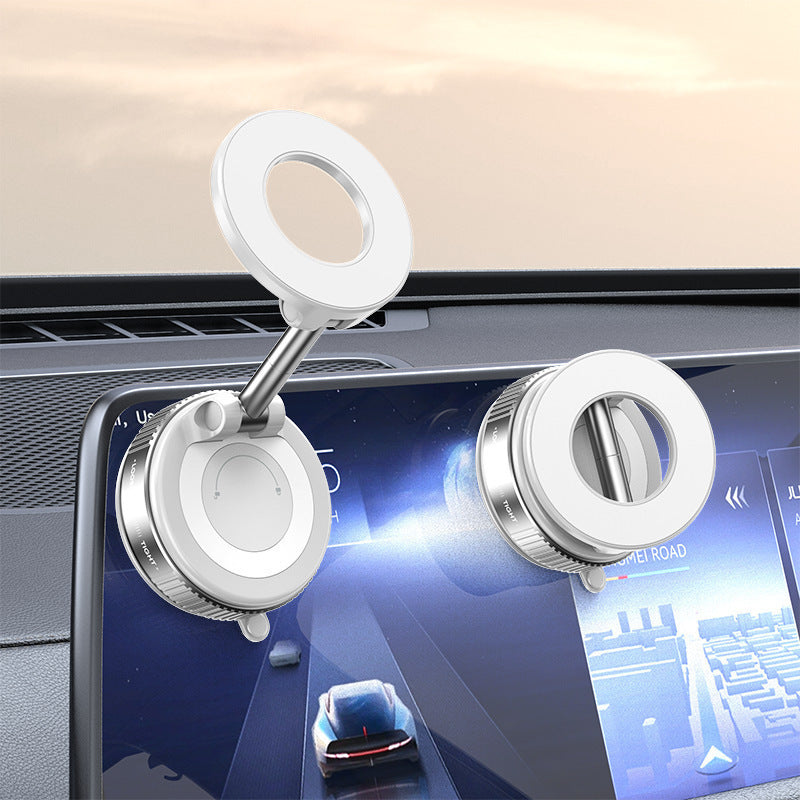 Adjustable Magnetic Car Phone Holder with Vacuum Suction