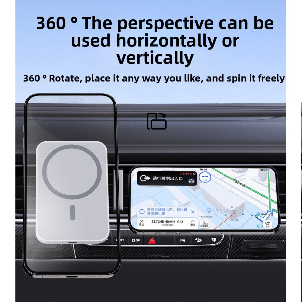 Magnetic Wireless Car Charger Mount with Fast Charging