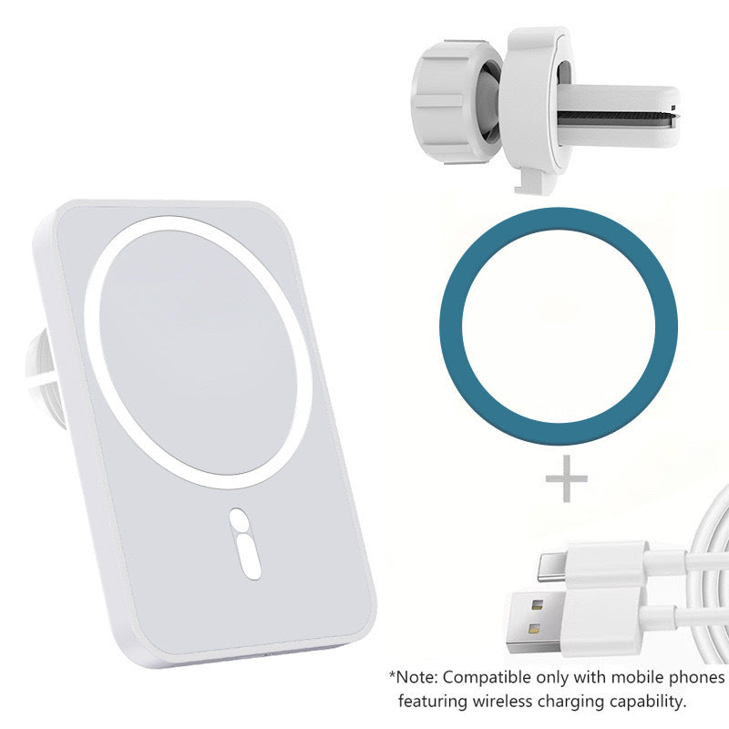 Magnetic Wireless Car Charger Mount with Fast Charging