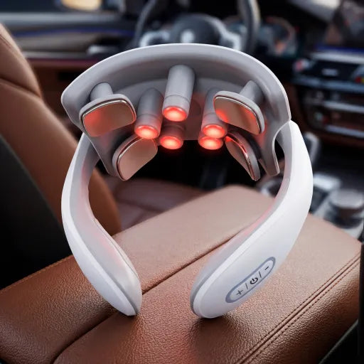"Long Drive Essential__Portable Neck & Shoulder Massager for Car Travelers & Truck Drivers"