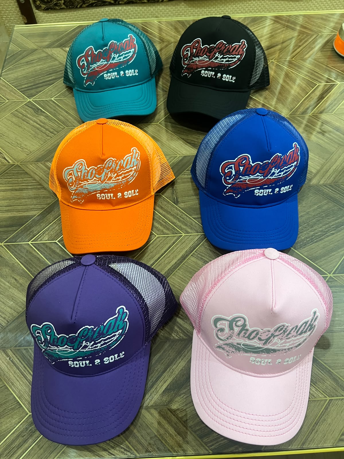 Bulk custom caps