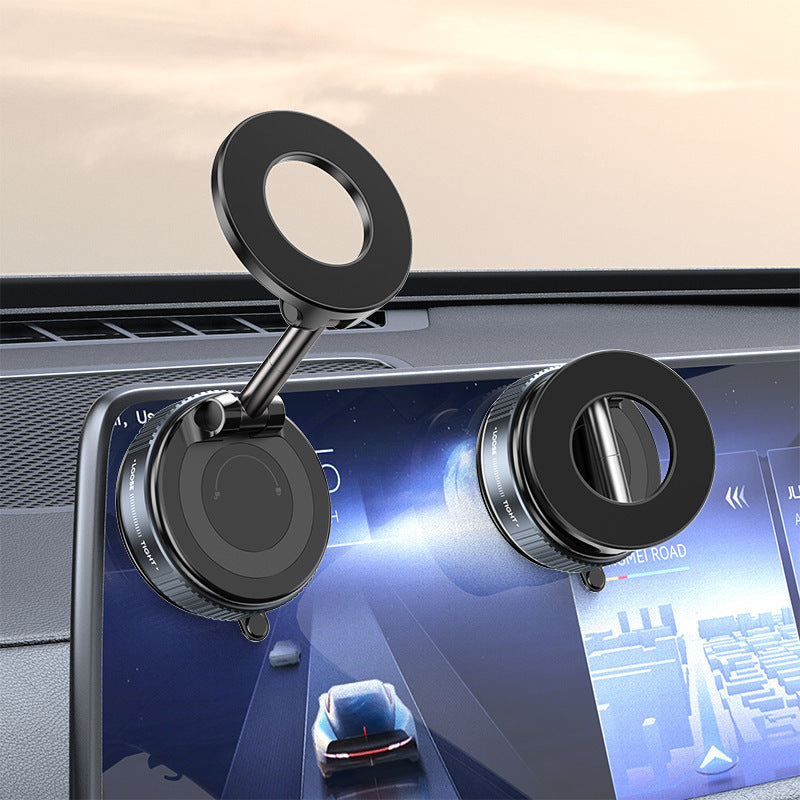 Adjustable Magnetic Car Phone Holder with Vacuum Suction