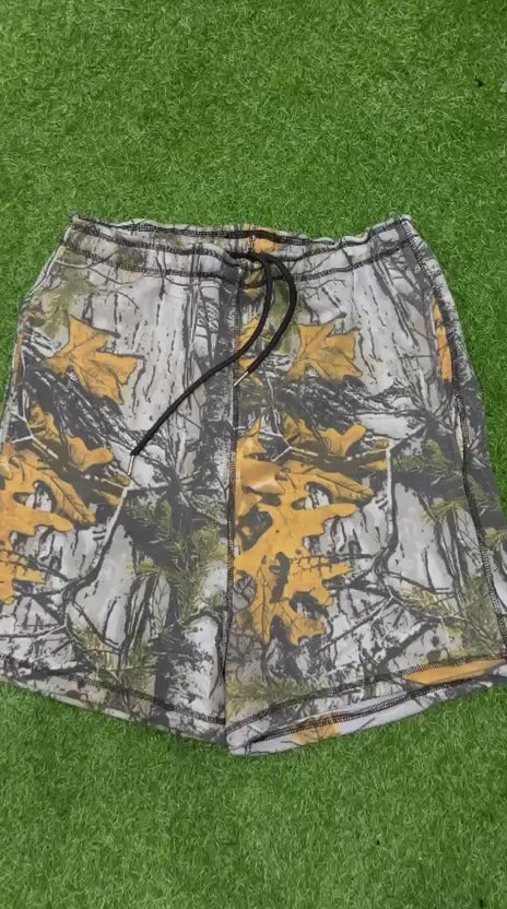Camo Print Athletic Shorts